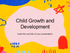 活泼可爱手绘风格儿童成长发展教育PPT模板
